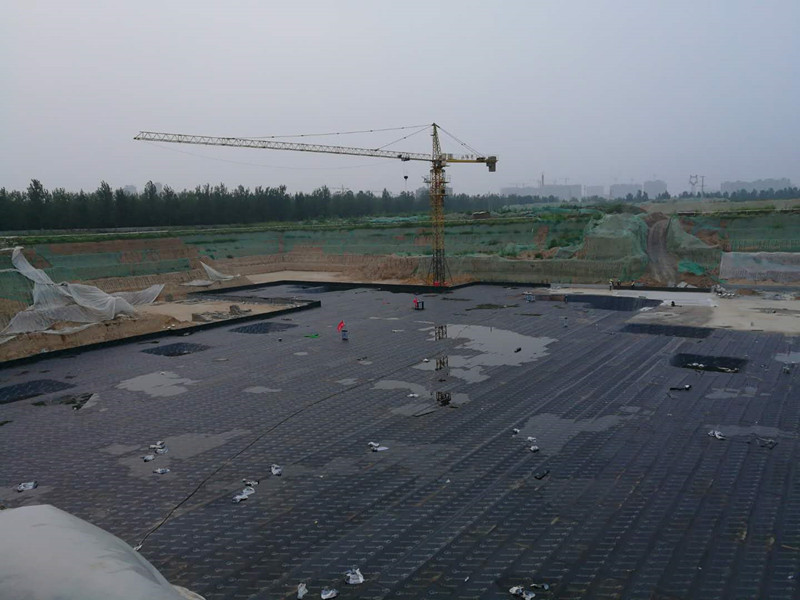 中關村健康科技產業園項目基礎施工現場